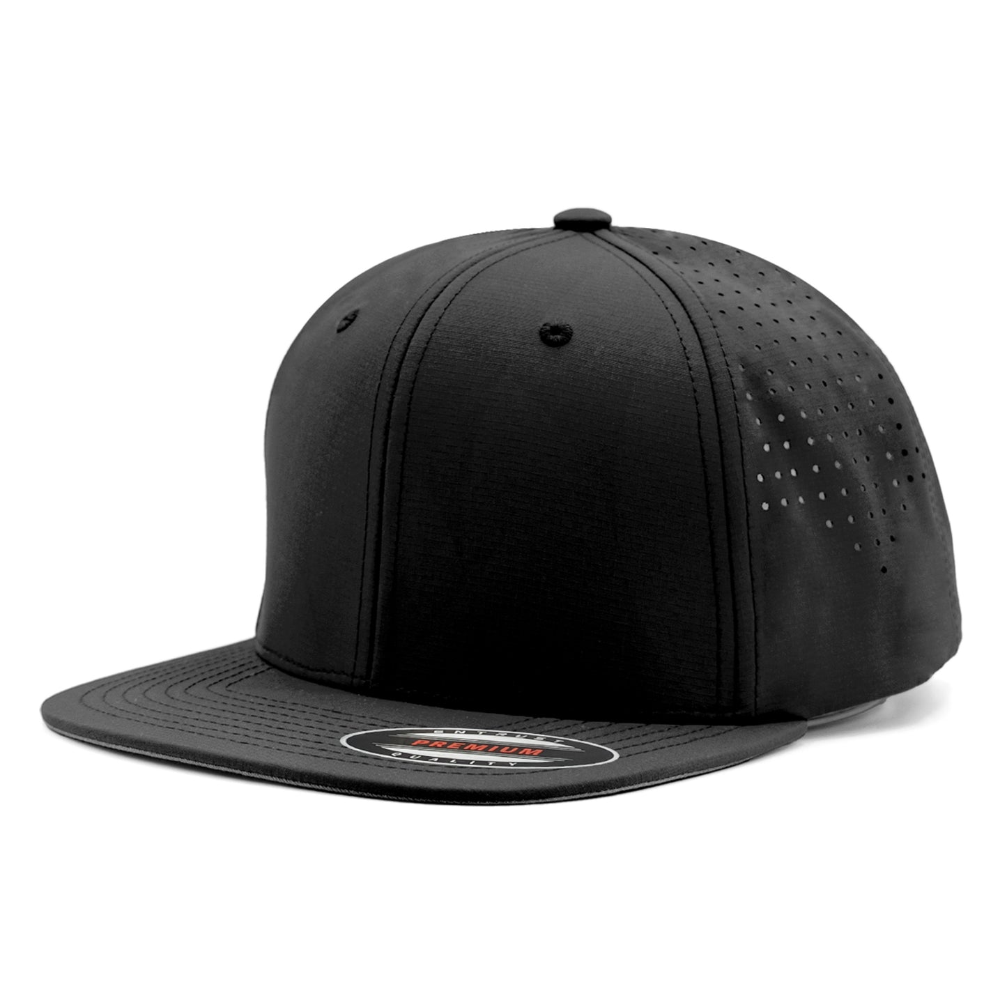 [61M]Gorra 6 Panel Miroperforado Plana